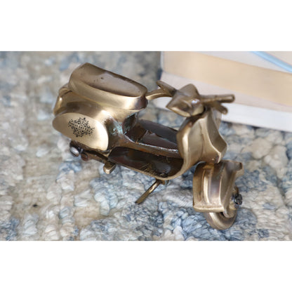 Handmade Pure Brass Decorative Scooter Size - 9.5x14 cm