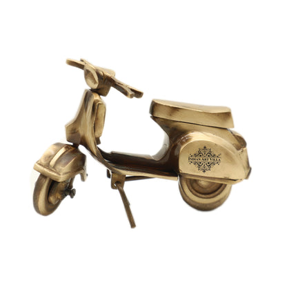 Handmade Pure Brass Decorative Scooter Size - 9.5x14 cm