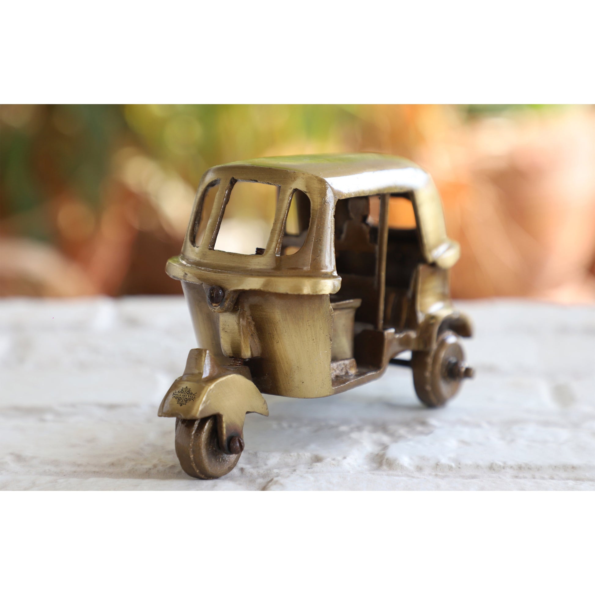 Brass Handcrafted Auto Rickshaw Size-8.5x12.5 cm