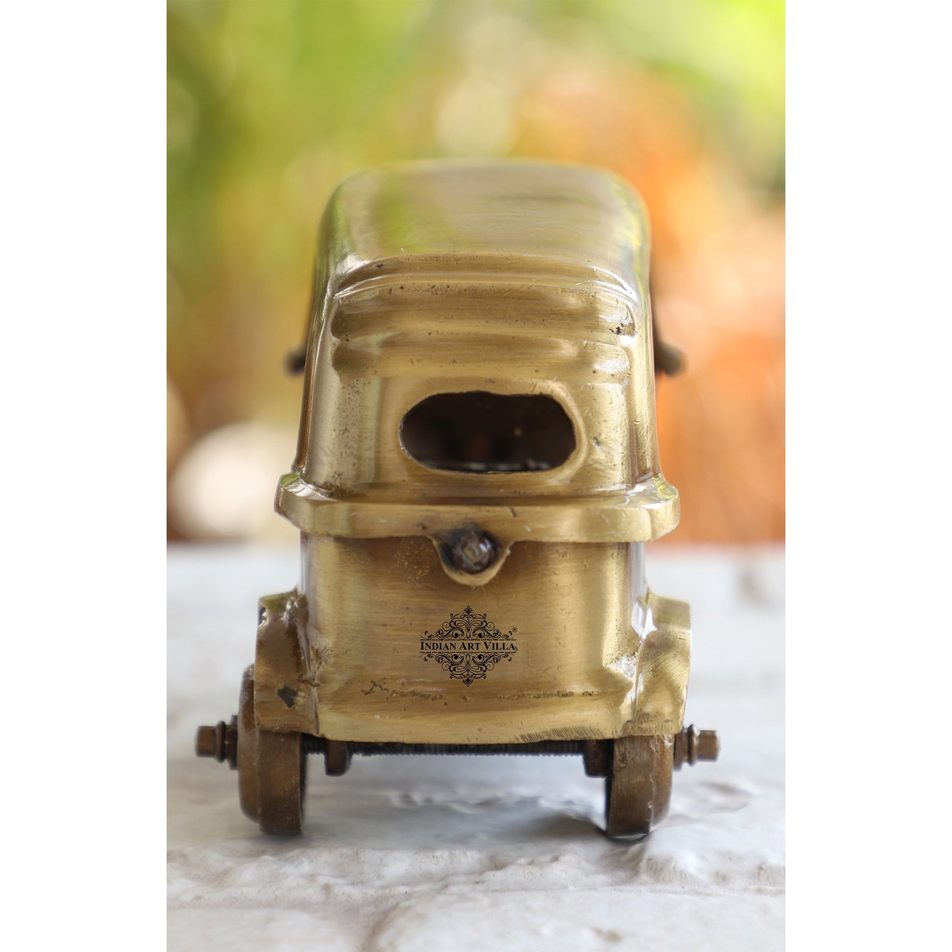Brass Handcrafted Auto Rickshaw Size-8.5x12.5 cm