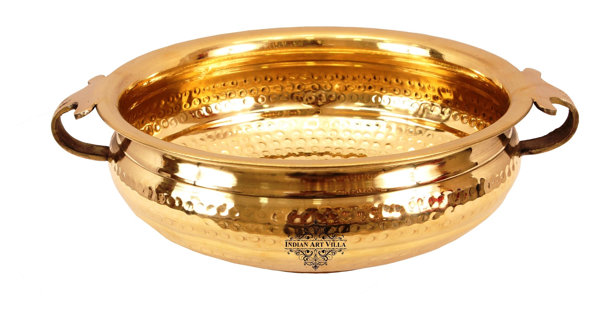 Pure Brass Hammered Design Urli/Decorative Bowl/Decorative Platter, Home Décor & Festive Item
