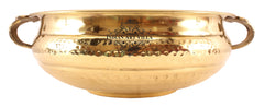 Pure Brass Hammered Design Urli/Decorative Bowl/Decorative Platter, Home Décor & Festive Item