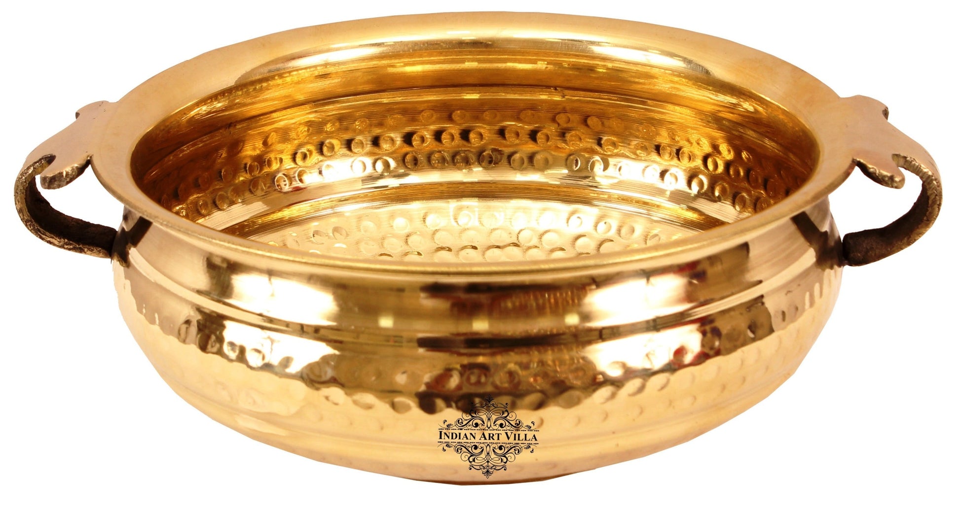 Pure Brass Hammered Design Urli/Decorative Bowl/Decorative Platter, Home Décor & Festive Item