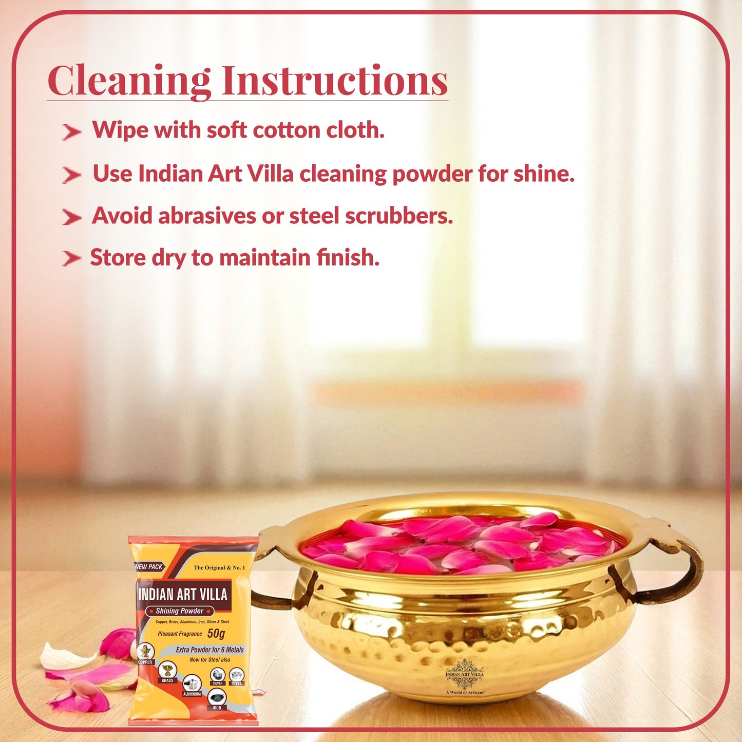 Pure Brass Hammered Design Urli/Decorative Bowl/Decorative Platter, Home Décor & Festive Item