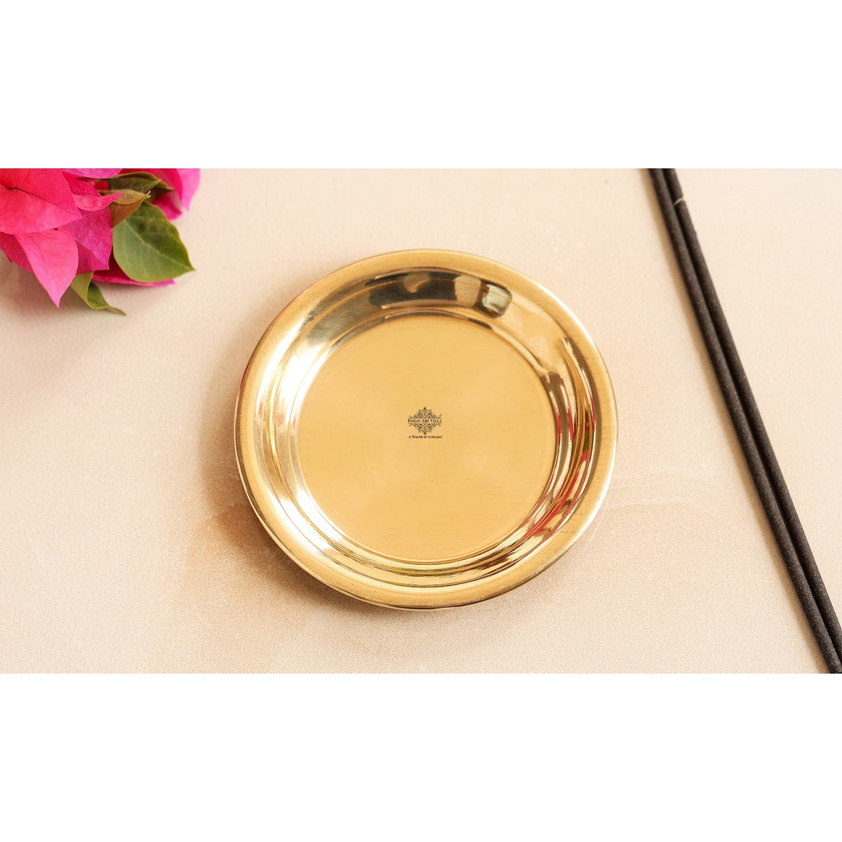 Pure Brass Pooja Thali For Poojan , Temple & Home