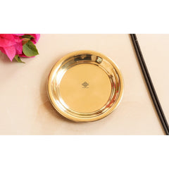 Pure Brass Pooja Thali For Poojan , Temple & Home