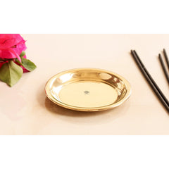 Pure Brass Pooja Thali For Poojan , Temple & Home
