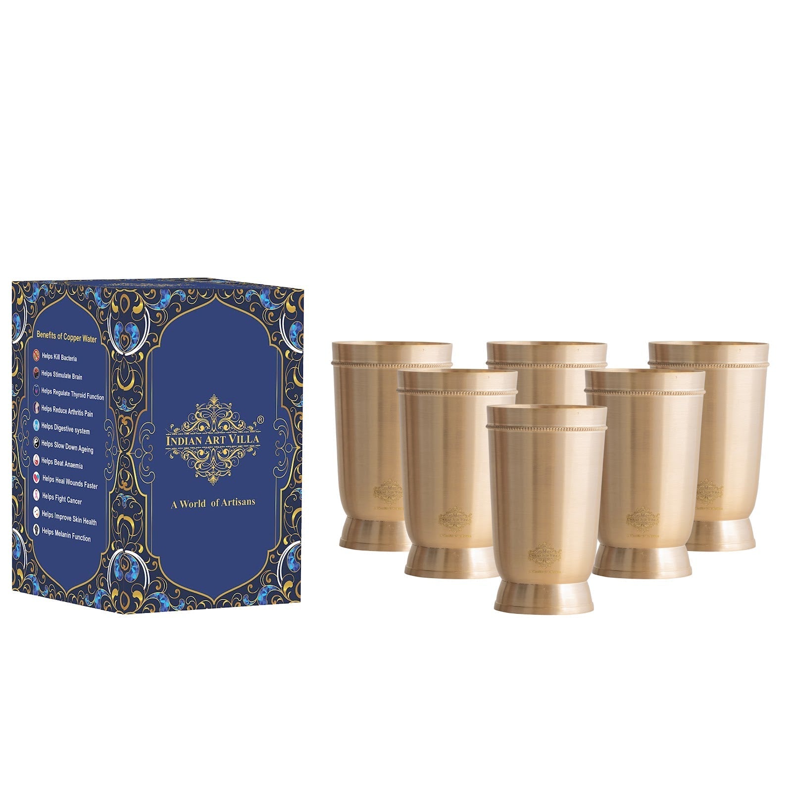 Pure Brass Matt Finish Glass