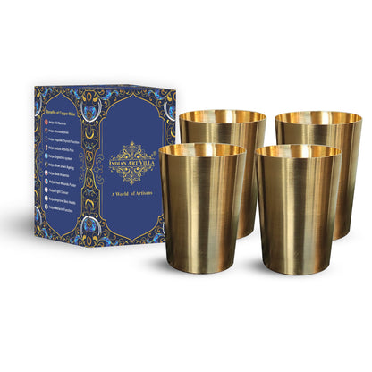 Pure Brass Matt Finish Glass -300 ML