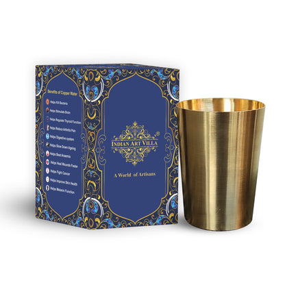 Pure Brass Matt Finish Glass -300 ML