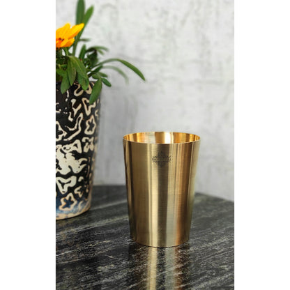 Pure Brass Matt Finish Glass -300 ML