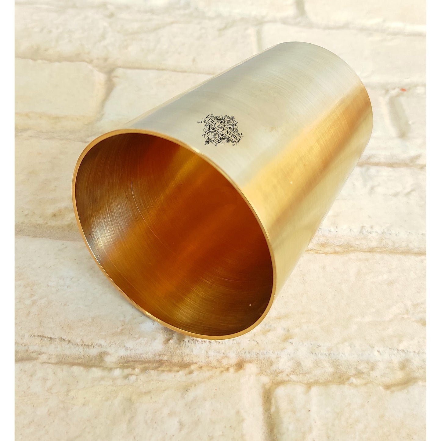 Pure Brass Matt Finish Glass -300 ML