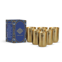 Brass Glass  With Matt Finish, Volume-300 ML