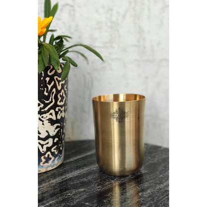 Brass Glass  With Matt Finish, Volume-300 ML