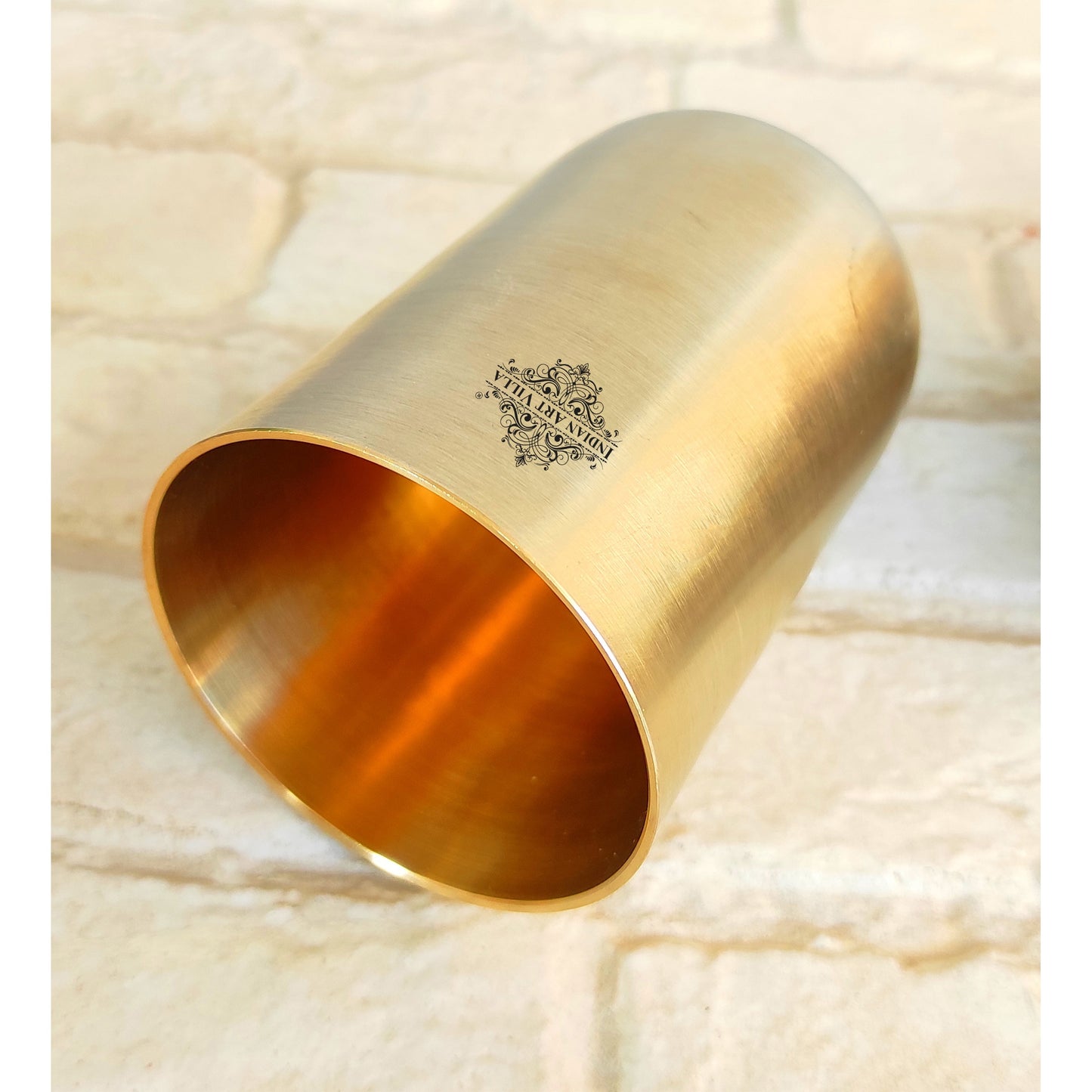 Brass Glass  With Matt Finish, Volume-300 ML