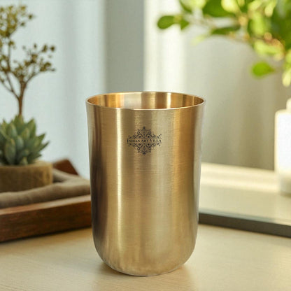 Brass Glass  With Matt Finish, Volume-300 ML