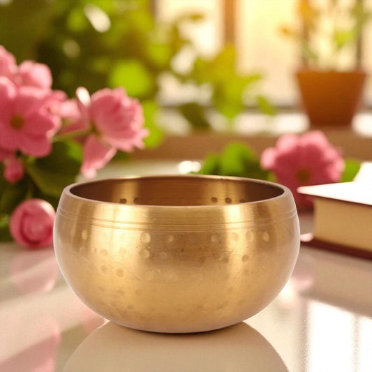 Handcrafted Brass Hammered Tibetan Singing Bowl, Elevate Your Meditation Practice
