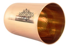 Pure Bronze Plain Design Big Glass Tumbler 290 ML
