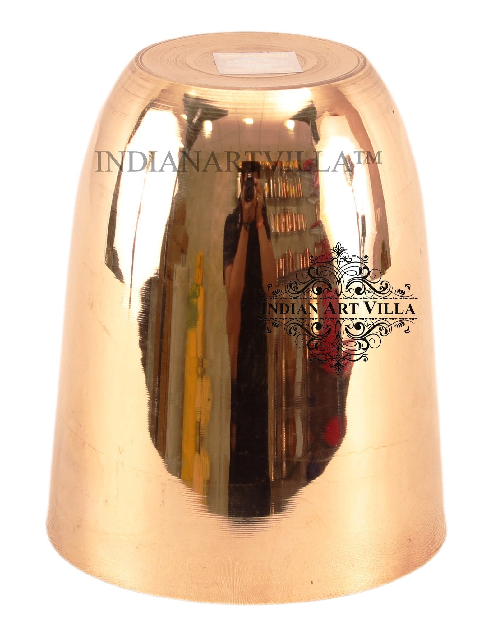 Handmade Pure Bronze Glass Tumbler with Plain Design, Drinkware, Tableware, 275ml