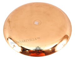 Handmade Pure Bronze Serving Thali | Plate with Plain Design, Serveware, Dinnerware, Tableware