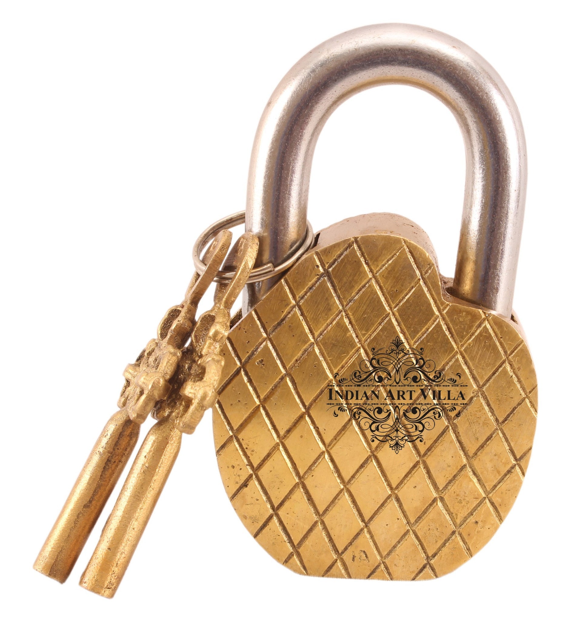 Pure Brass Camel Design Lock with 2 Keys