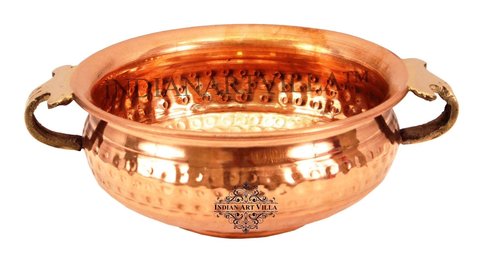 Pure Copper Hammered Design Urli/Decorative Bowl/Decorative Platter, Home Décor & Festive Item