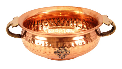 Pure Copper Hammered Design Urli/Decorative Bowl/Decorative Platter, Home Décor & Festive Item