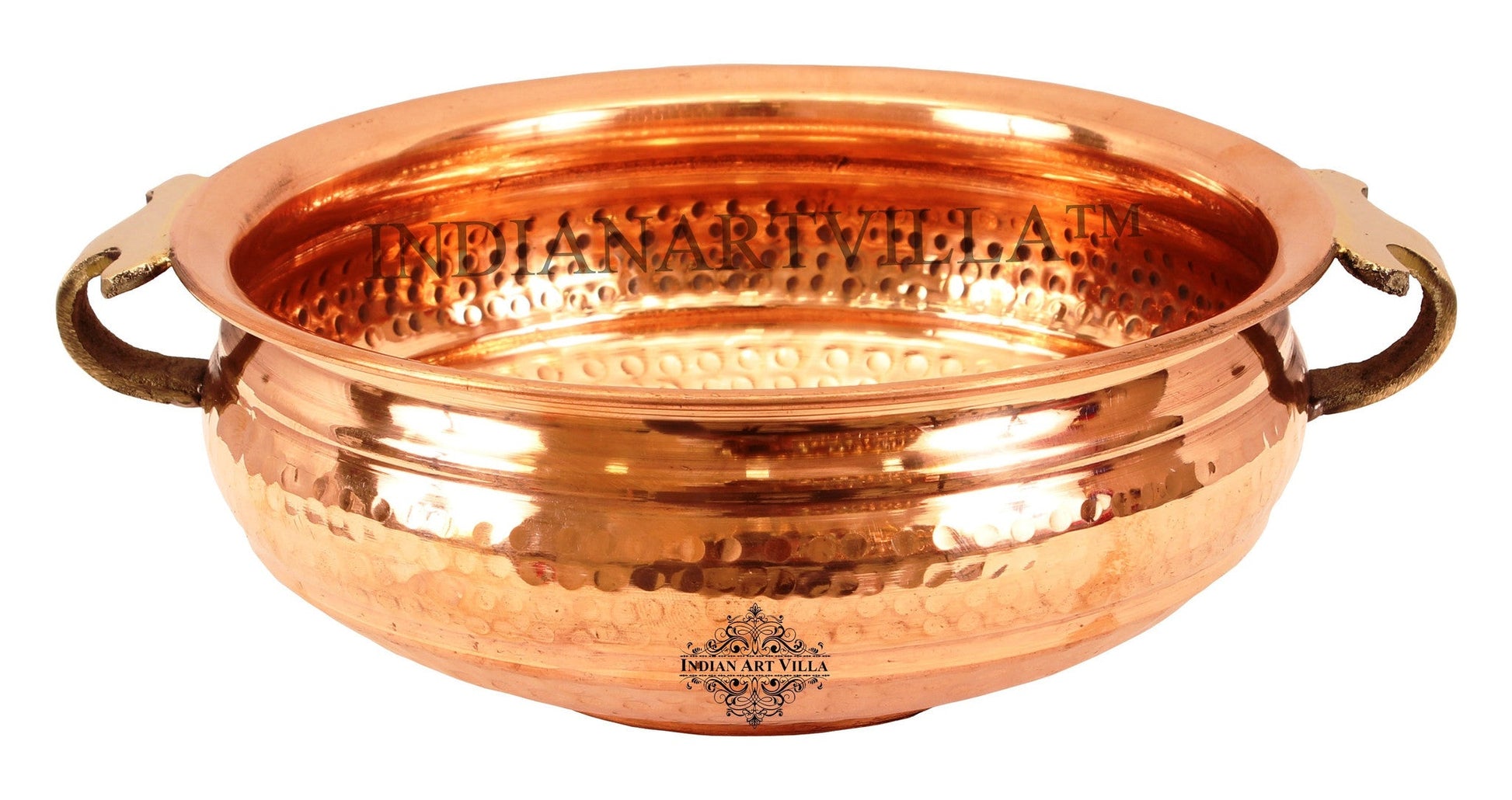 Pure Copper Hammered Design Urli/Decorative Bowl/Decorative Platter, Home Décor & Festive Item