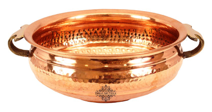 Pure Copper Hammered Design Urli/Decorative Bowl/Decorative Platter, Home Décor & Festive Item
