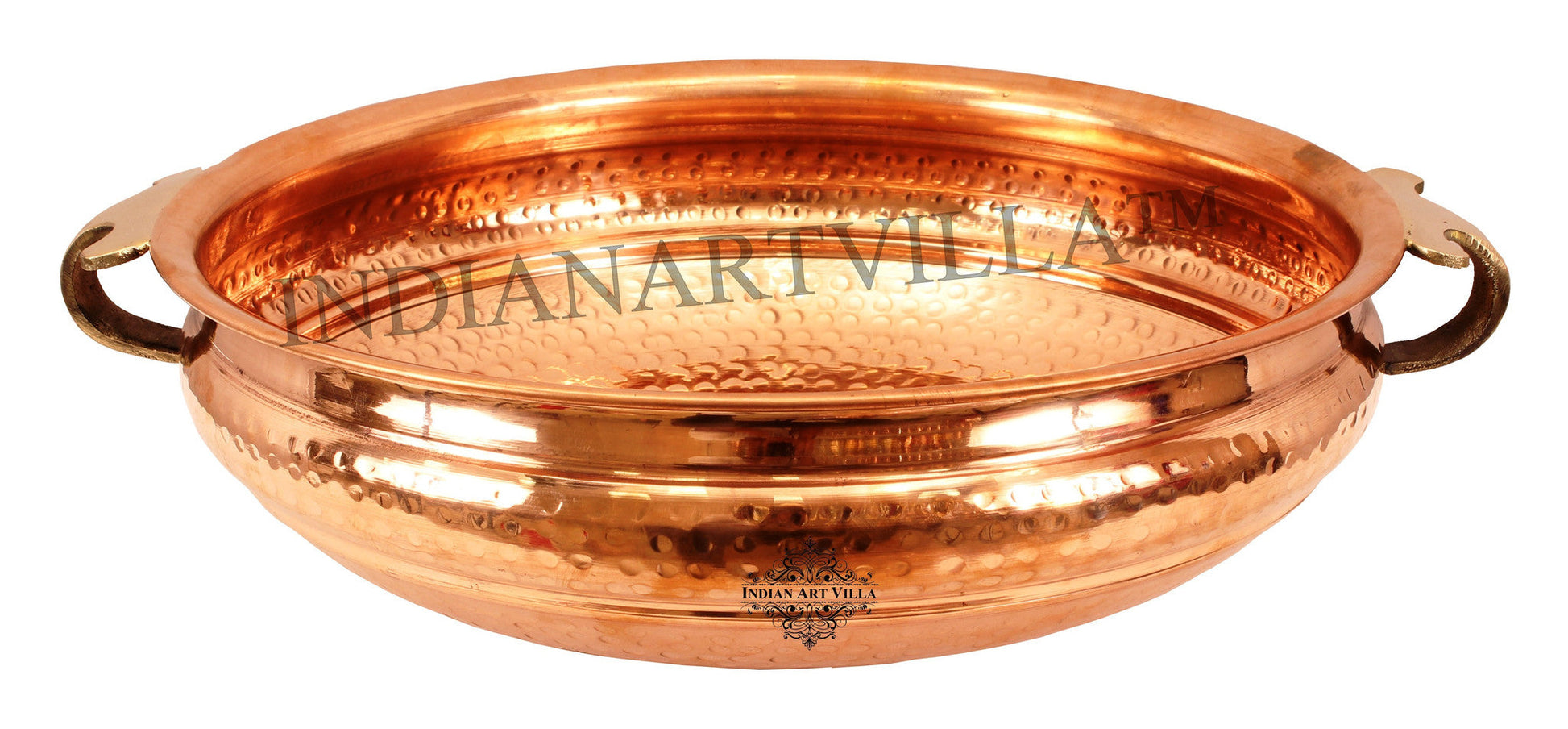 Pure Copper Hammered Design Urli/Decorative Bowl/Decorative Platter, Home Décor & Festive Item