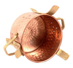 Handmade Pure Steel Copper Tawa with Attach Bowl & Sigdi Angeethi