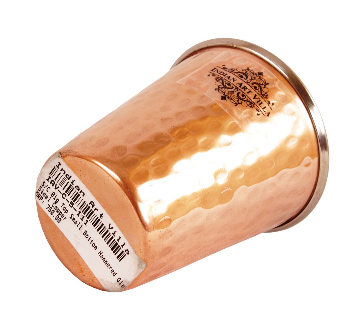 Handmade Pure Copper Hammered Design Jug Pitcher with Glass For Home, Hotel, Restaurant