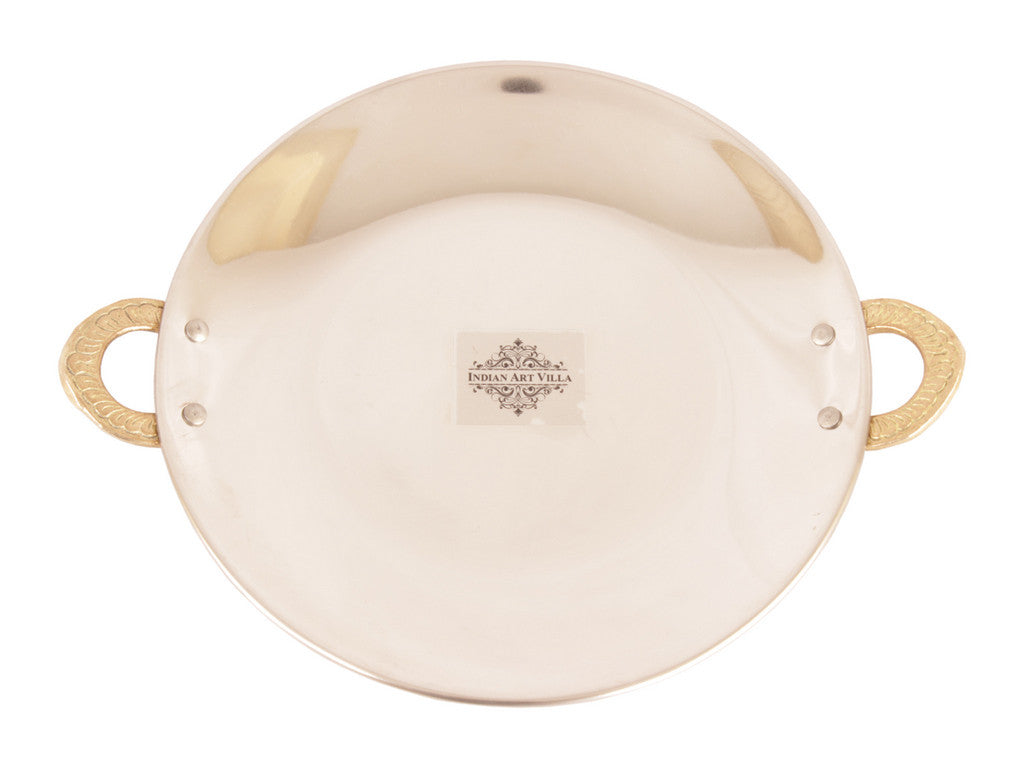 Handcrafted  Steel Copper Donga with Lid|Handi|Kadai|Tawa Serving Set