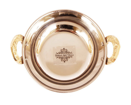 Pure Steel Copper Designer Hammered Serveware Set Of 4, Tableware Item