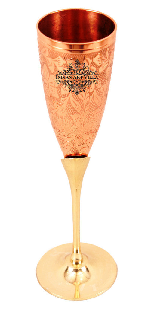 2 Brass Designer Beer Glass Tumbler with 2 Jigger Shot Glasses, Best for Beer Whisky Vodka Parties, , Set of 4