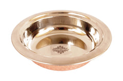 Pure Steel Copper Set Of 1 Oval Plate |1 Platter| 1 Entrée Bowl