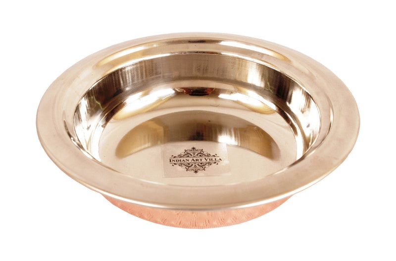 Pure Steel Copper Set Of 1 Oval Plate |1 Platter| 1 Entrée Bowl