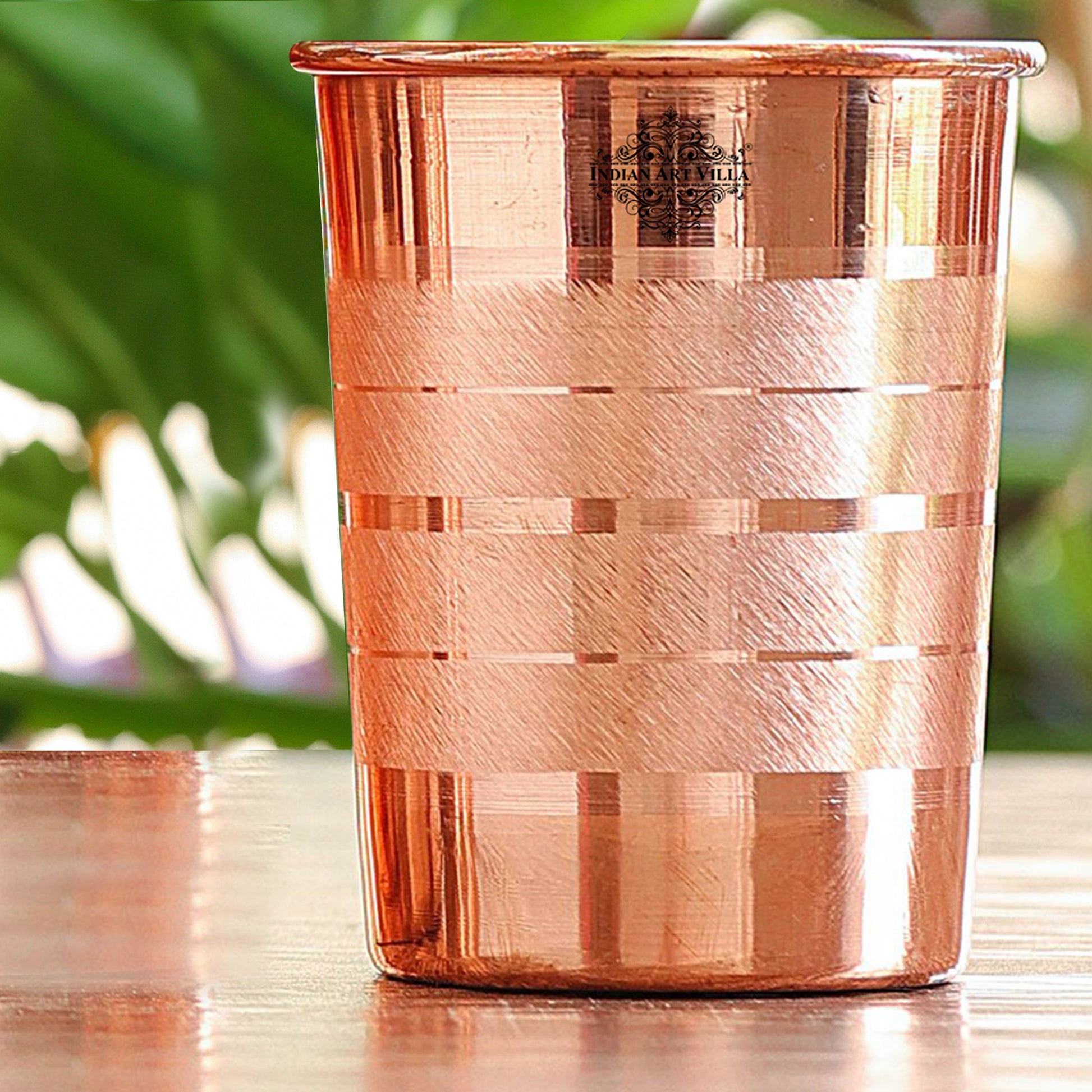 Pure Copper Diamond | Hammered | Shine Finish | Luxury Glasses-275 ML