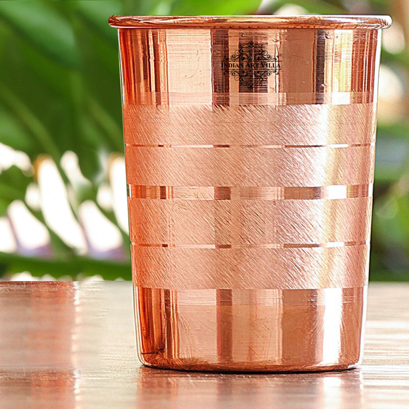 Pure Copper Diamond | Hammered | Shine Finish | Luxury Glasses-275 ML