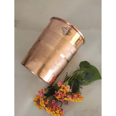 Pure Copper Diamond | Hammered | Shine Finish | Luxury Glasses-275 ML