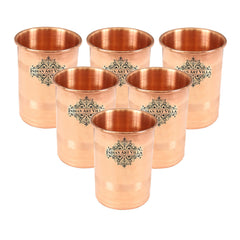 Pure Copper Plain Design Small Glass 150ml