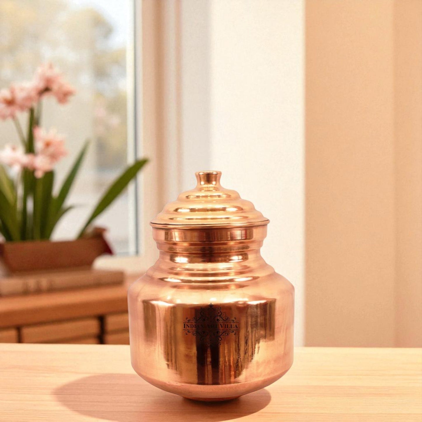 Handmade Pure Copper Chari, Water Pot Container, Drinkware, Good For Health