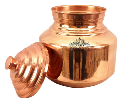 Handmade Pure Copper Chari, Water Pot Container, Drinkware, Good For Health