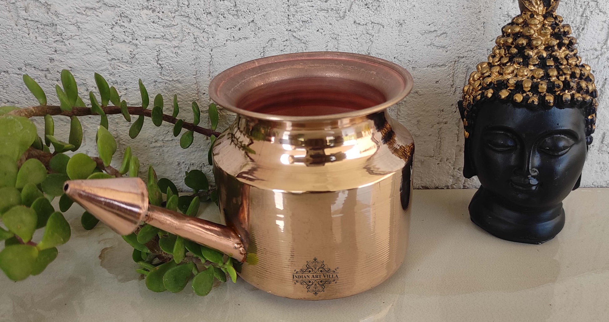 Pure Copper Netipot used for Yoga