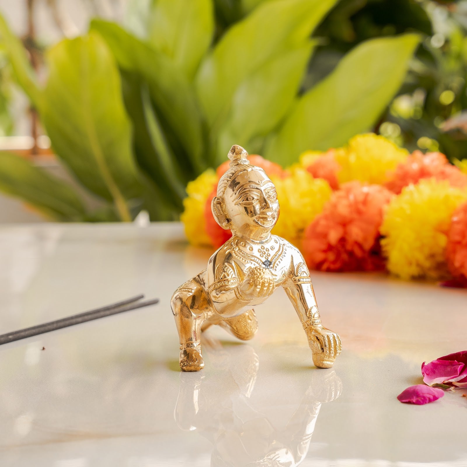 Pure Brass Handmade Laddu Gopal ji