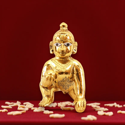 Pure Brass Handmade Laddu Gopal ji - Spiritual Idol