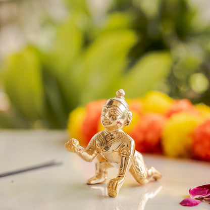 Pure Brass Handmade Laddu Gopal ji