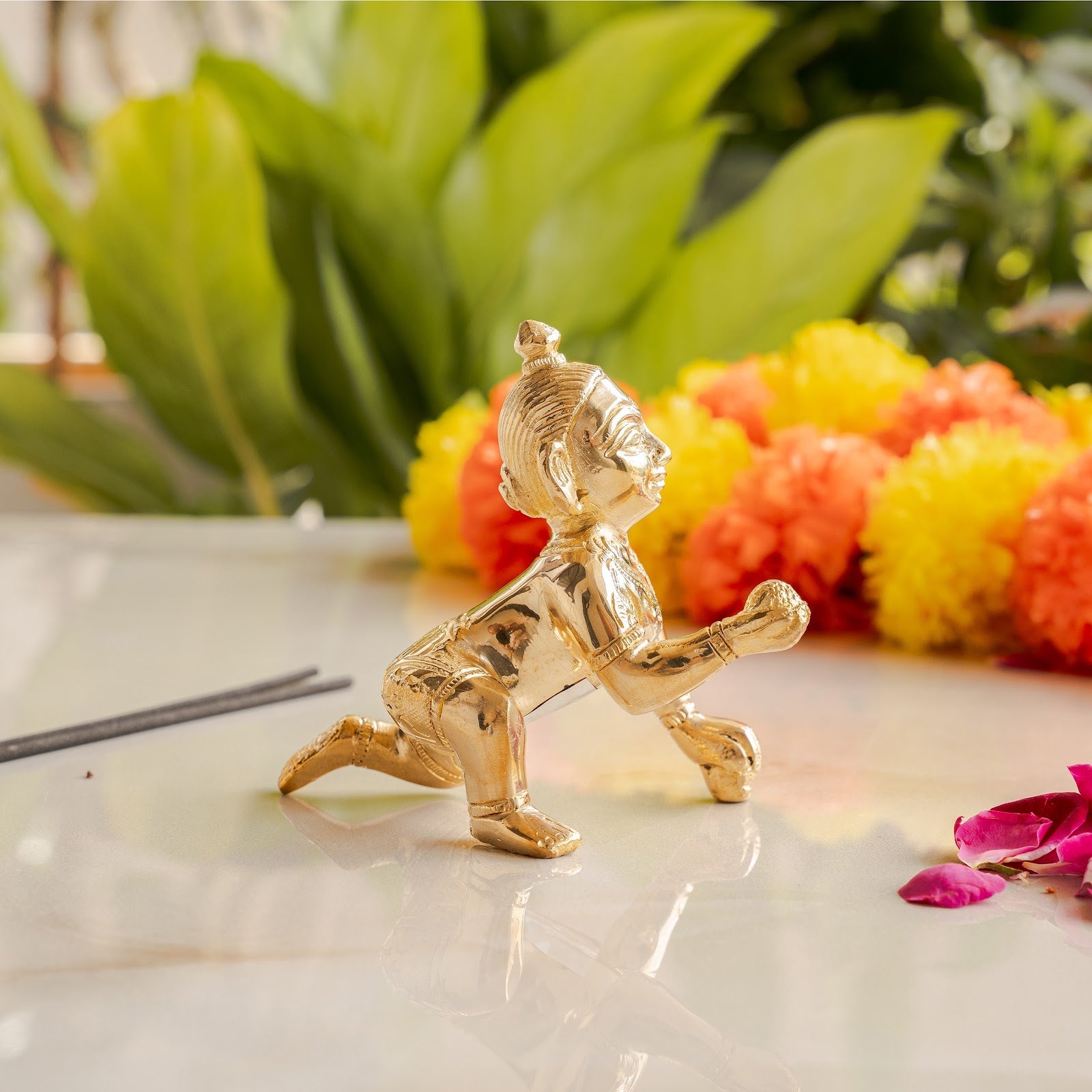 Pure Brass Handmade Laddu Gopal ji