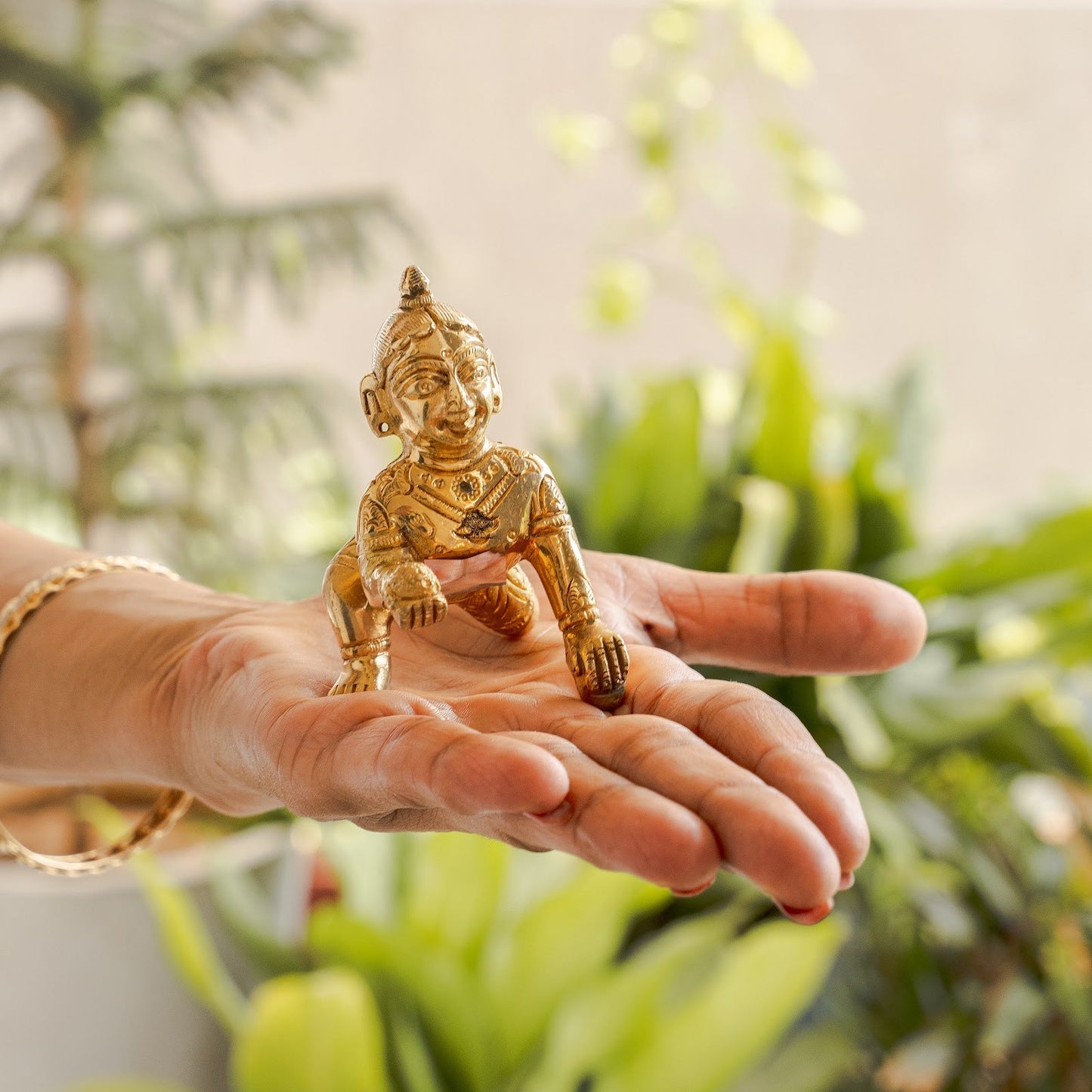 Pure Brass Handmade Laddu Gopal ji