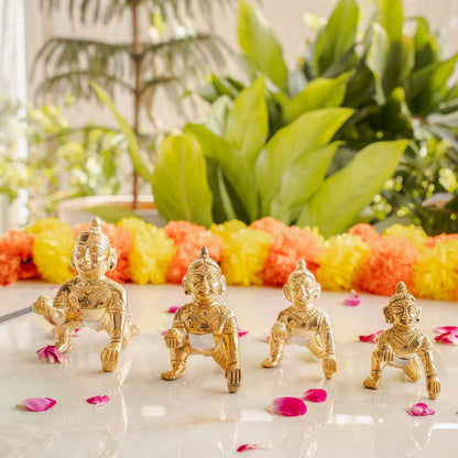 Pure Brass Handmade Laddu Gopal ji